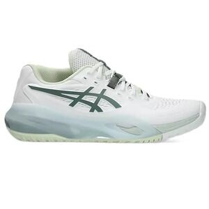 ASICS® (Women's 11.5 WIDE) Gel-Resolution X™ Tennis Shoes in White/Monument Blue